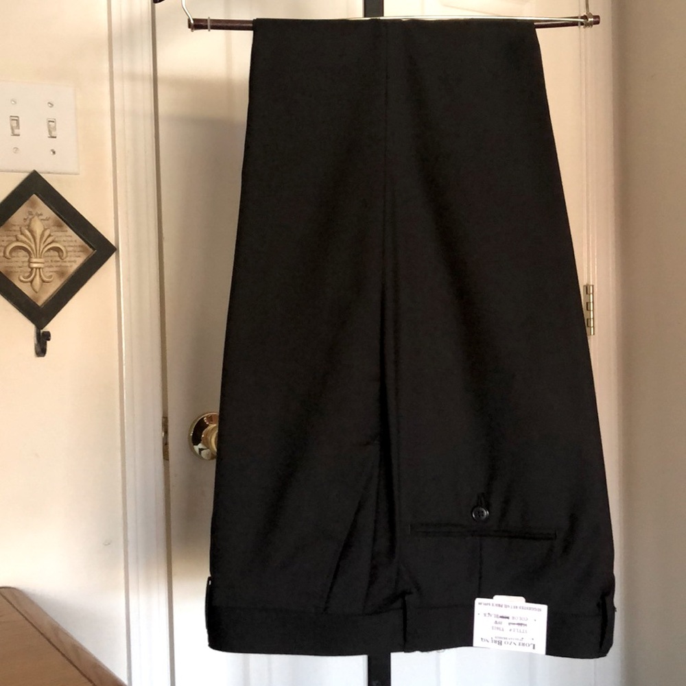 🕺Lorenzo Bruno Italian Design Flat Front Pants Size 39 Waist